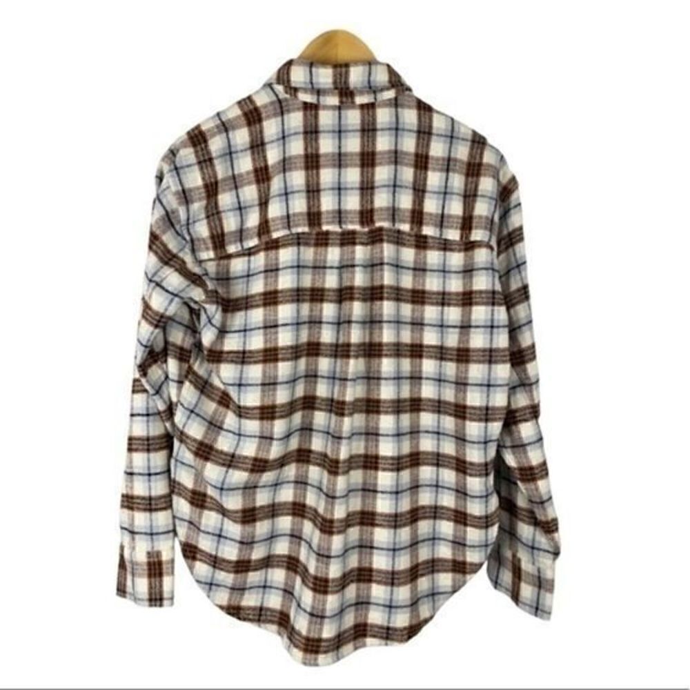 Free Assembly Womens Long Sleeve Work Shirt Medium NWT Flannel - Picture 7 of 11